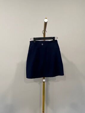 Women's Navy Performance Mini Skirt - Athletic A-Line